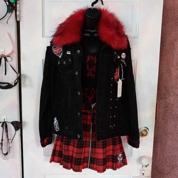 Foxy Nosferatu- CUSTOM Classic Horror Queen RAGE Jacket- PRICE FIRM! ooak - Picture 15 of 16